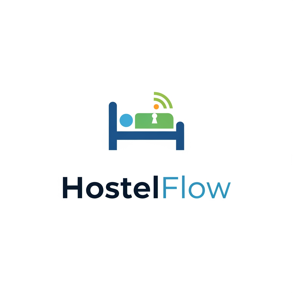 AI Design for I want logo for hostel managment software