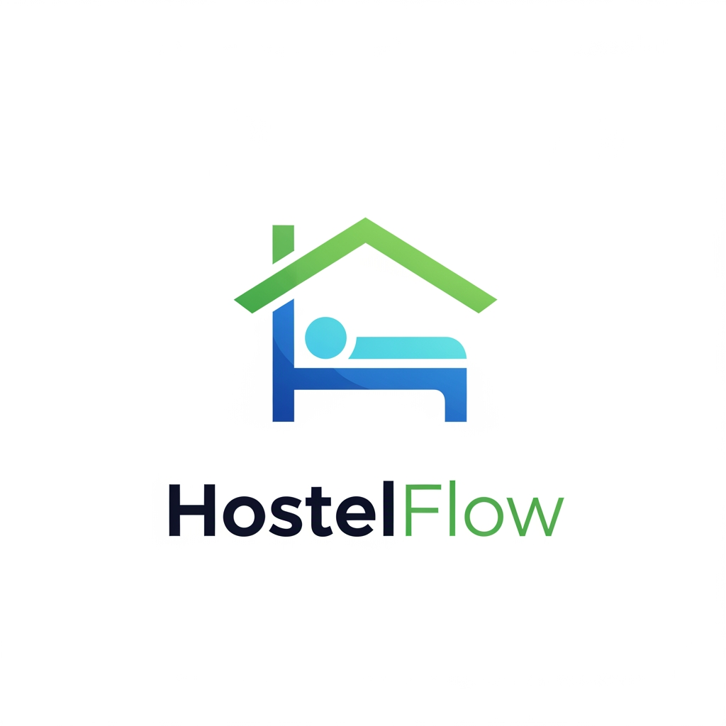 AI Design for I want logo for hostel managment software
