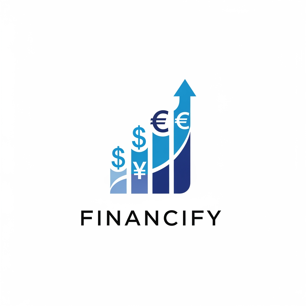 AI Design for I want logo for Finance software with currency and growth
