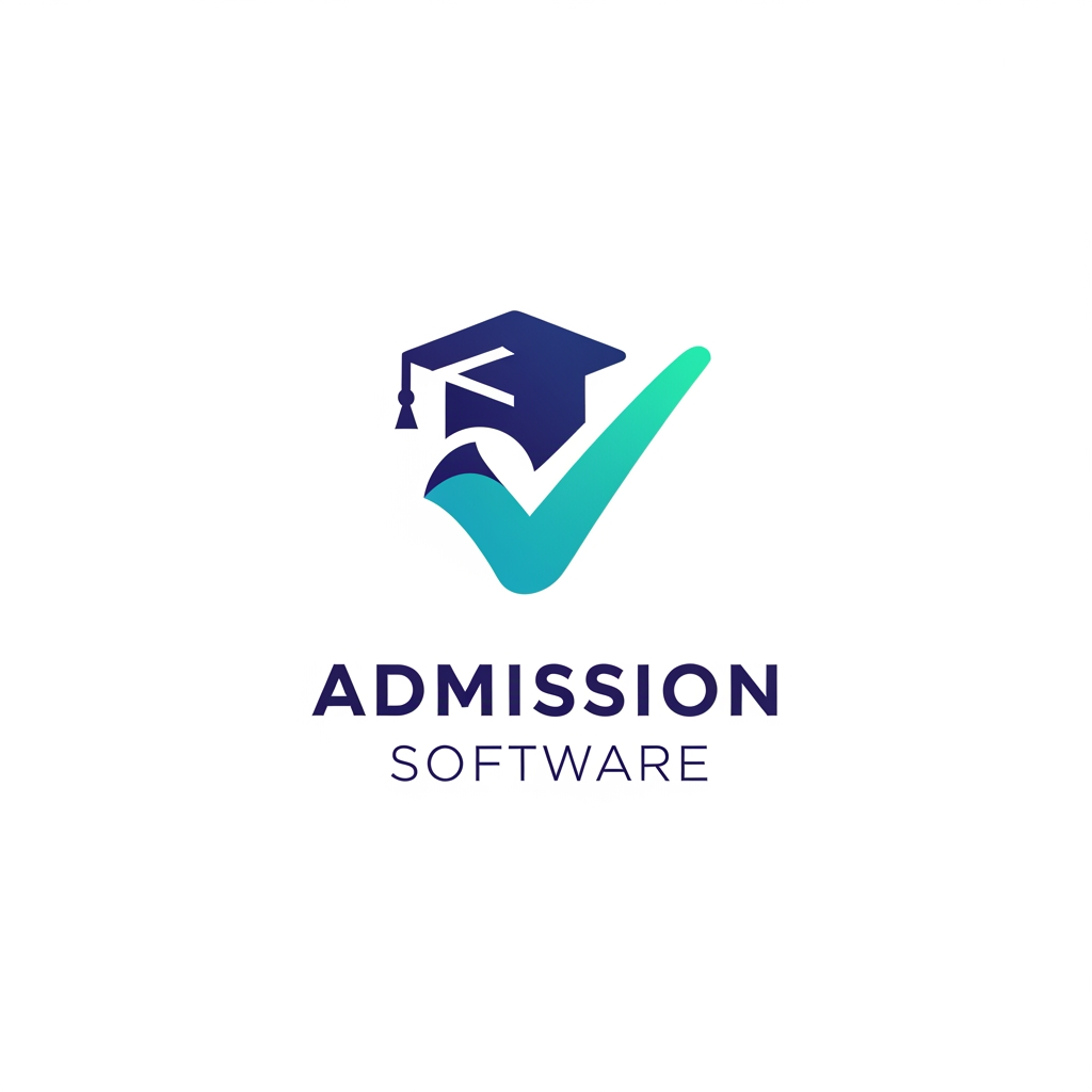 AI Design for I want logo for admission software