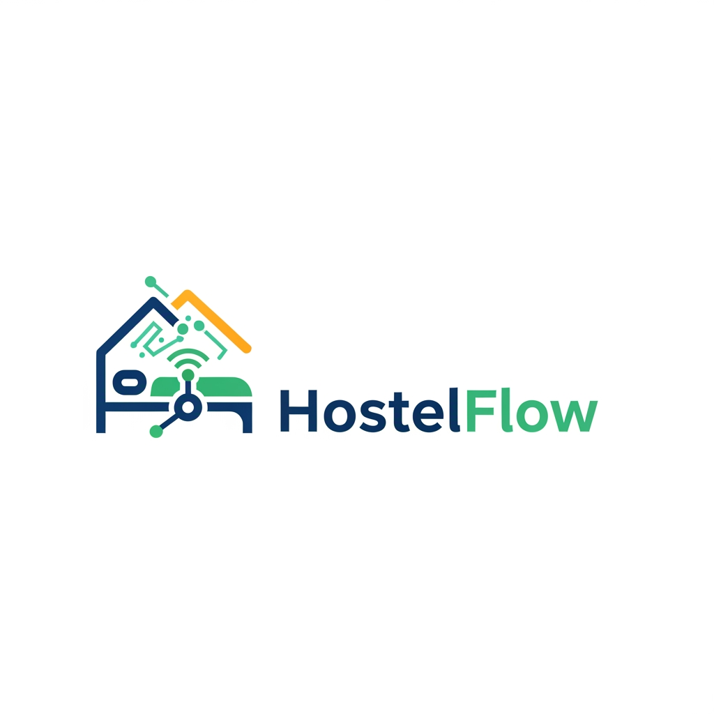 AI Design for I want logo for hostel managment software