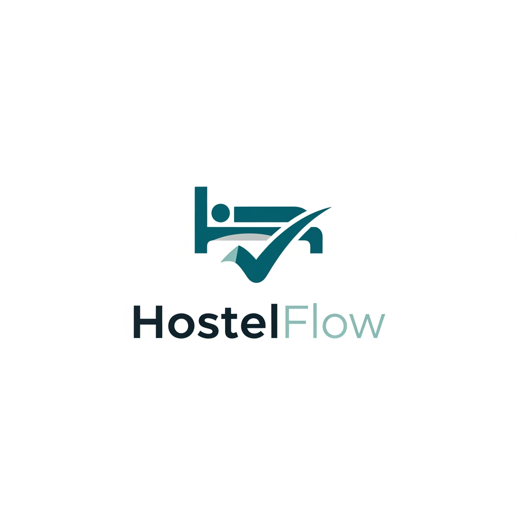 AI Design for I want logo for hostel managment software