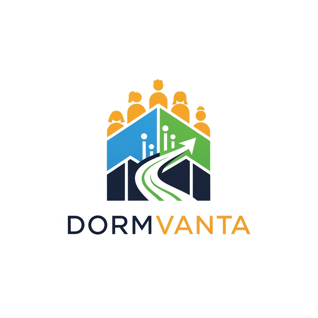 AI Design for my product name is Dormvanta and is is based on hostel management and i want logo for that with more creative and unique