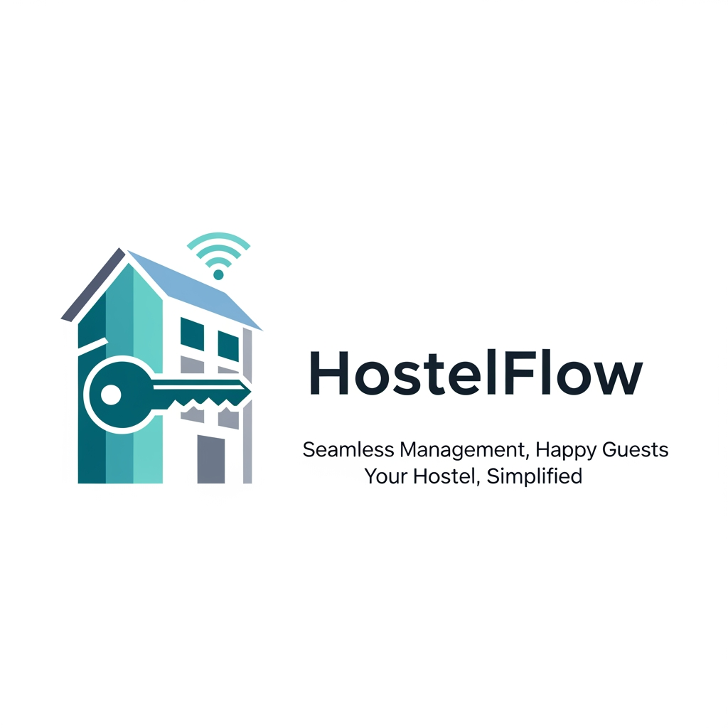 AI Design for I want logo for hostel managment software