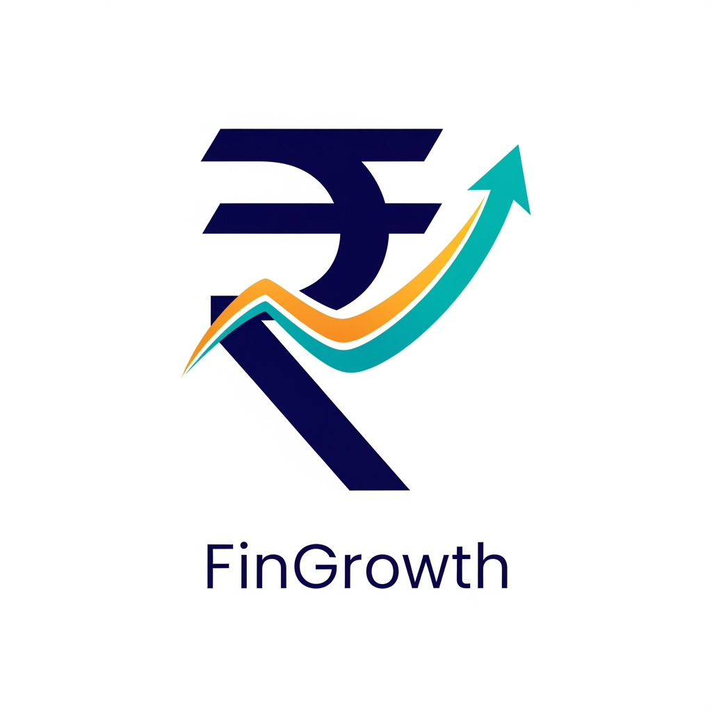 AI Design for I want logo for Finance software with Indian currency and growth