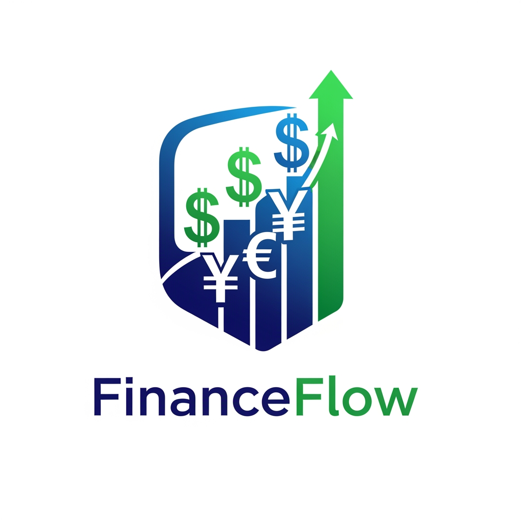 AI Design for I want logo for Finance software with currency and growth