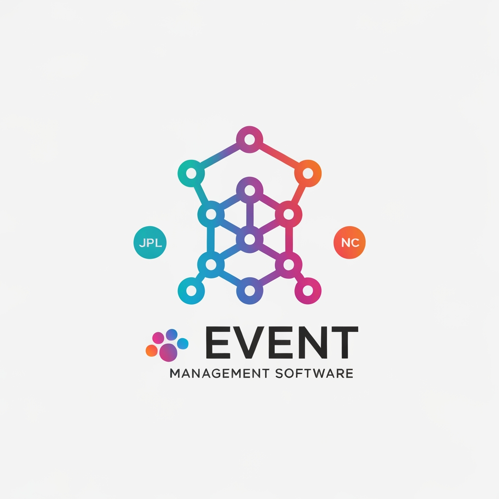 AI Design for I want logo for event management software with more creative and unique
