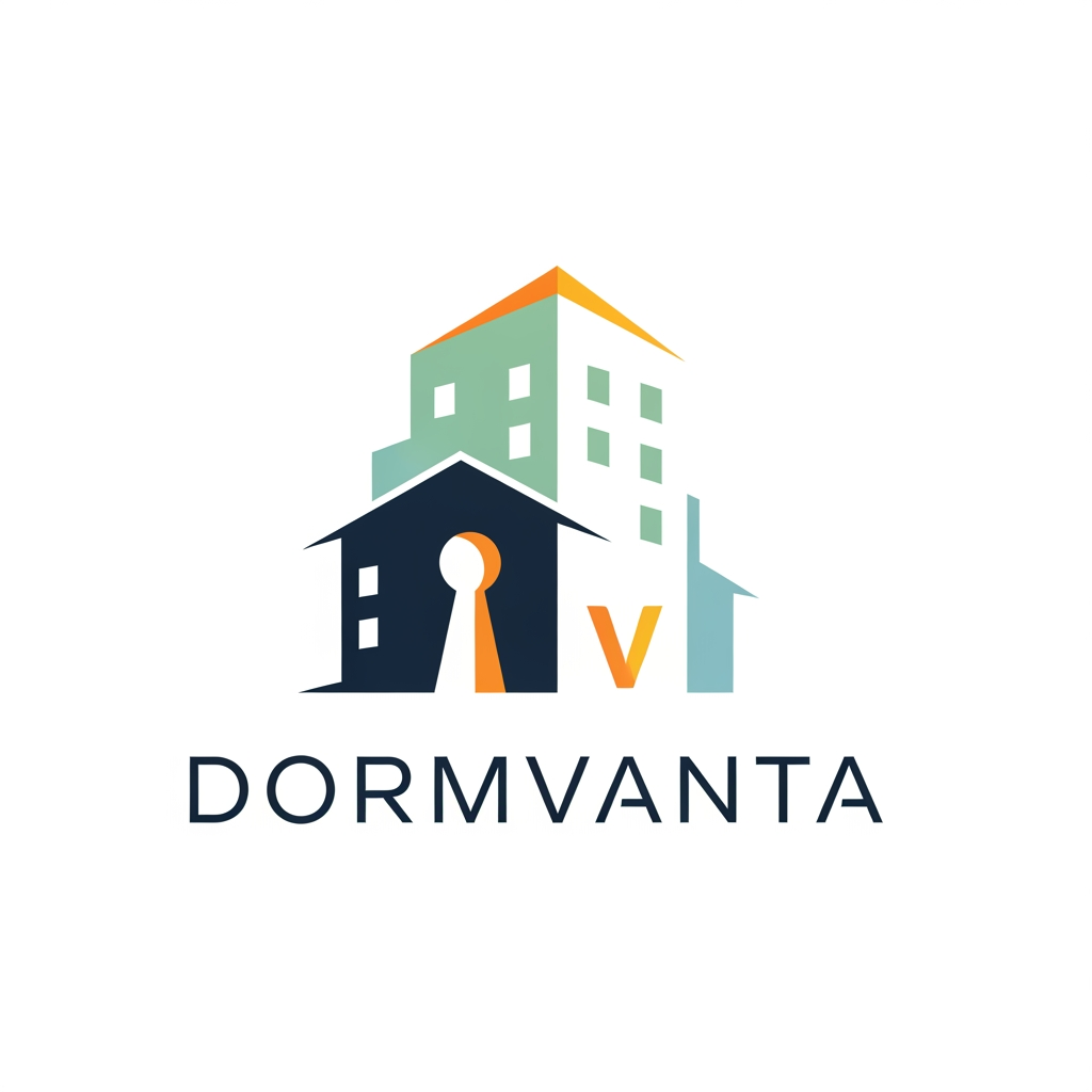 AI Design for my product name is Dormvanta and is is based on hostel management and i want logo for that with more creative and unique