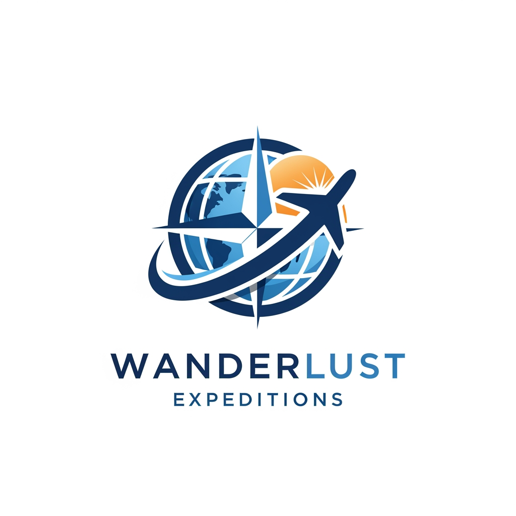 AI Design for I need a logo for travel agency, something intersting. give me options