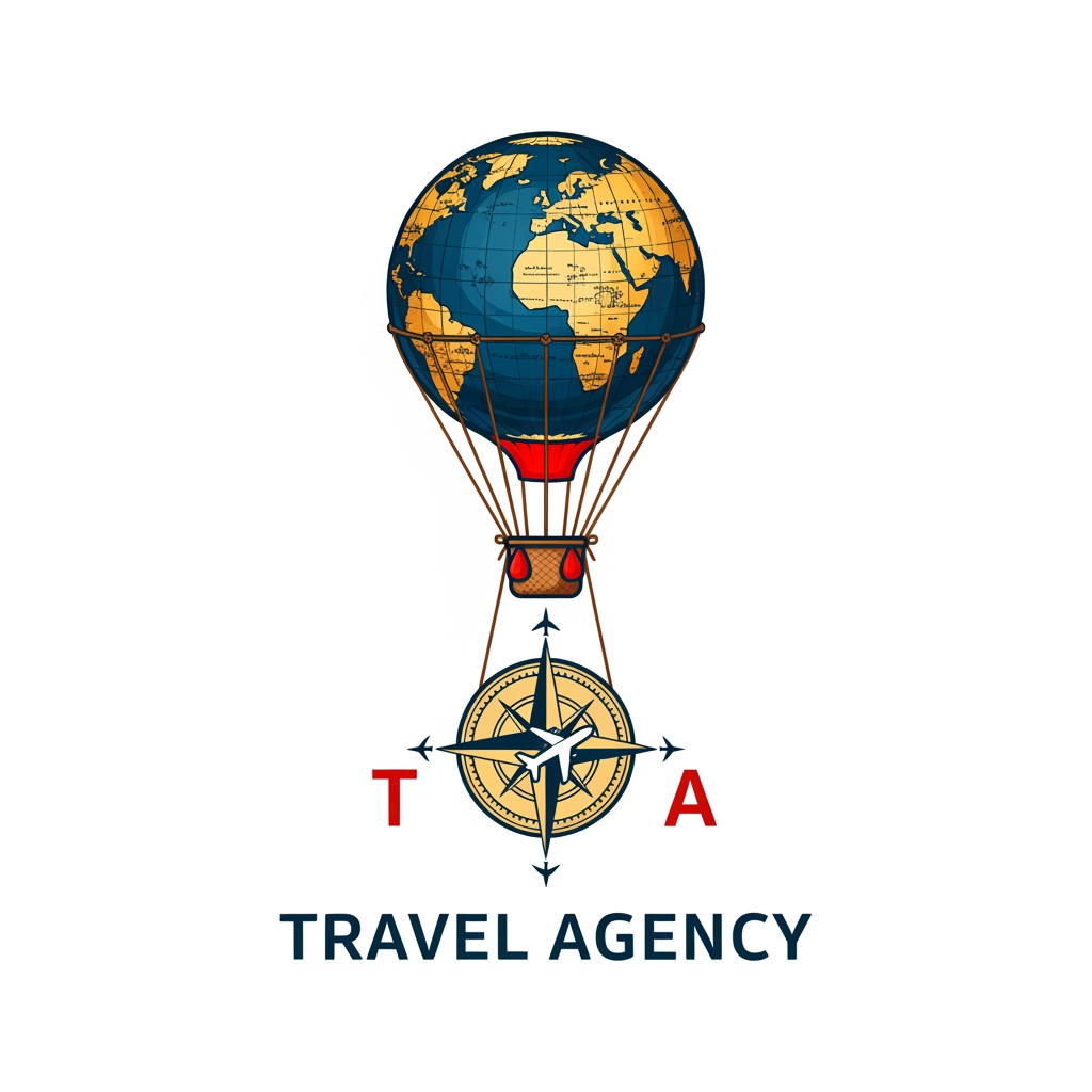 AI Design for I need a logo for travel agency, something intersting. give me options. few more different otpiosn