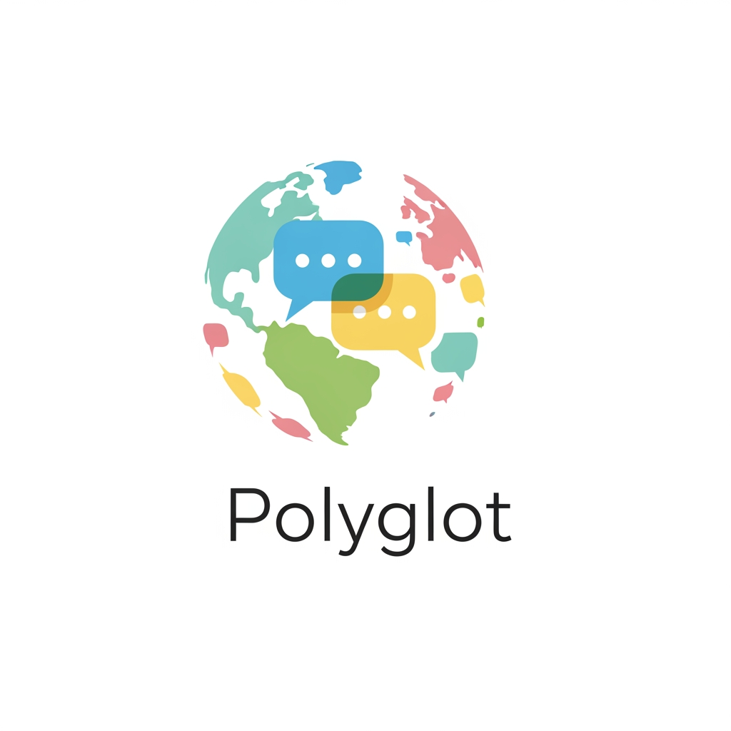 AI Design for i want to create logo for polyglot for app