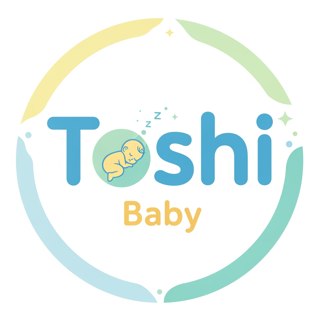 AI Design for i wanted to create three diffrent logo for baby care brand , the name will be toshi baby and in o a baby is encraved in it make it appealing