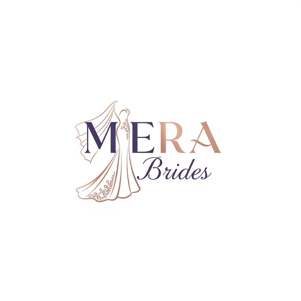 AI Design for need a logo for clothing brand named MERA Brides