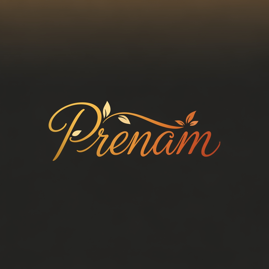 AI Design for prenam name se ek logo banao