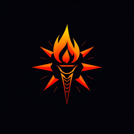 AI Design for Torch but the flame is star 