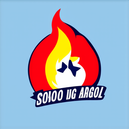 AI Design for Torch but flame is star logo for schoool