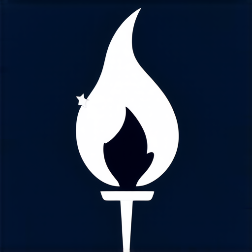 AI Design for Torch but flame is star logo for schoool