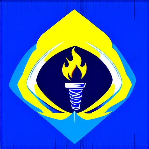 AI Design for Torch but flame is star logo for schoool