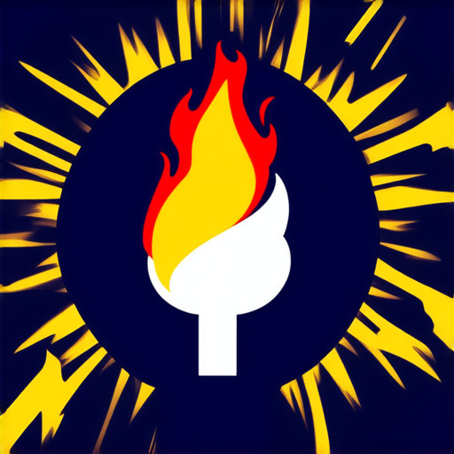 AI Design for Torch but flame is star 