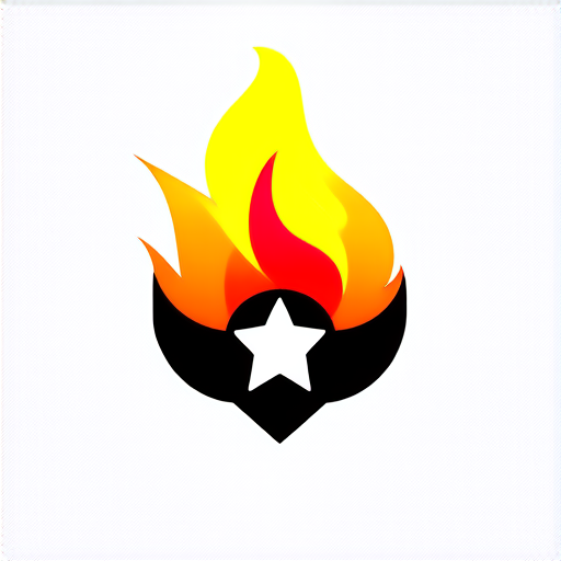 AI Design for Torch but flame is star 