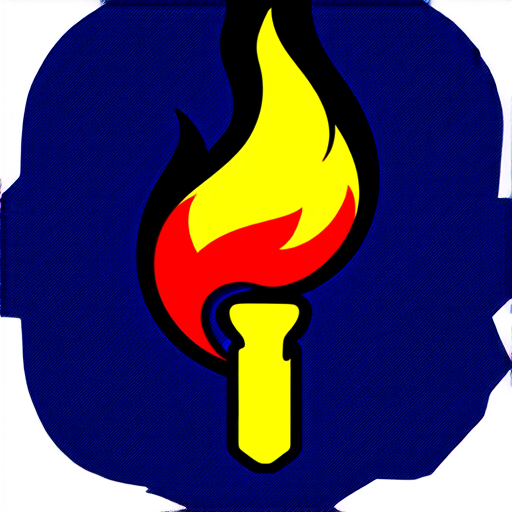 AI Design for Torch but flame is star 