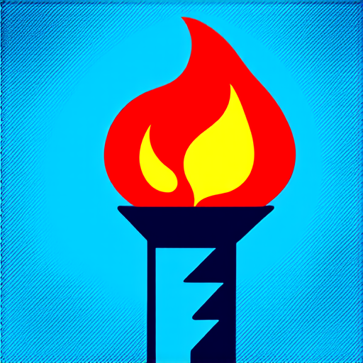 AI Design for Torch but flame is star 