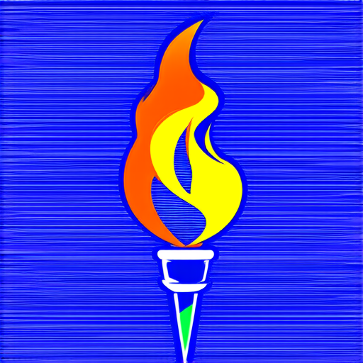 AI Design for Torch but flame is star 