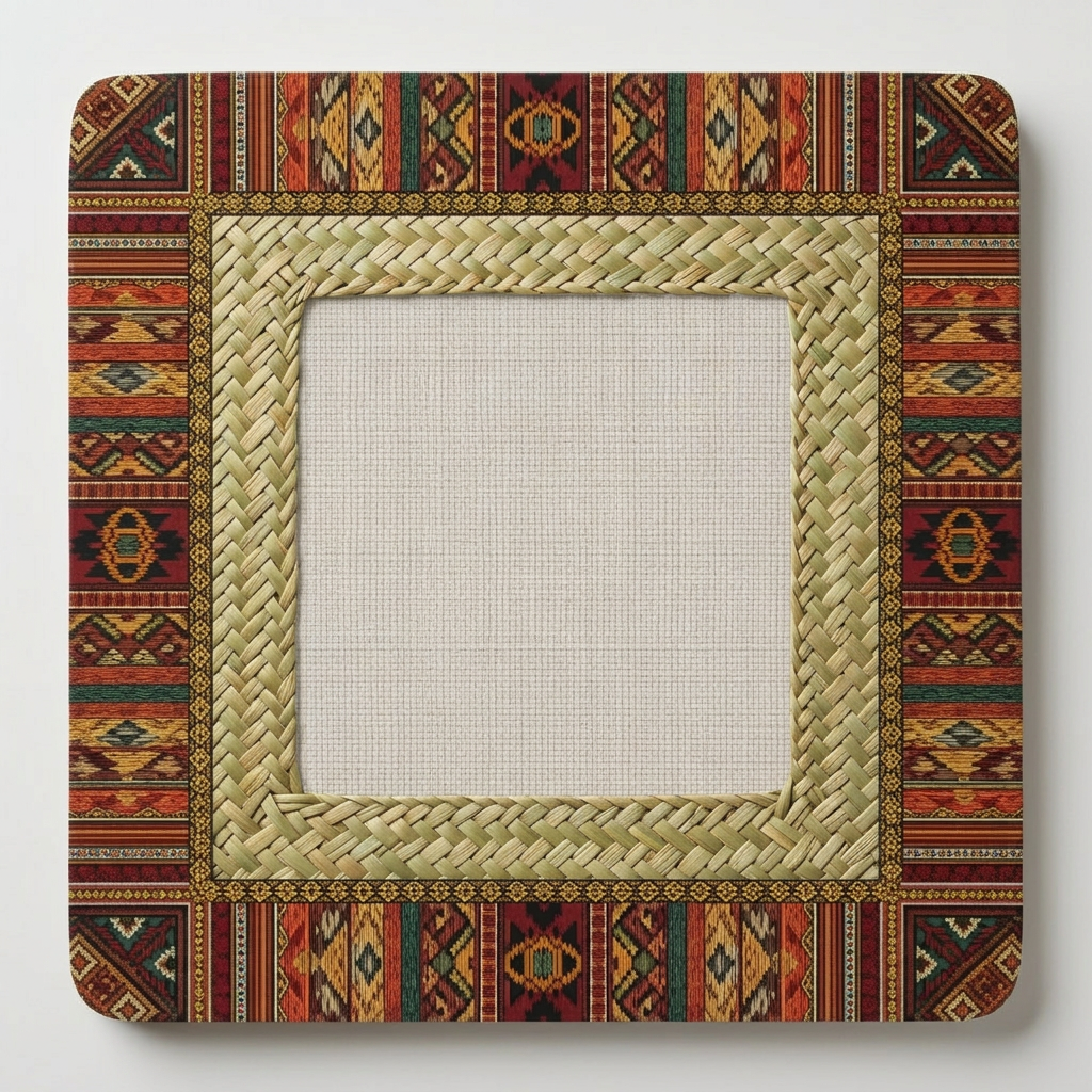 AI Design for please give me a border kora square size design kora board for app