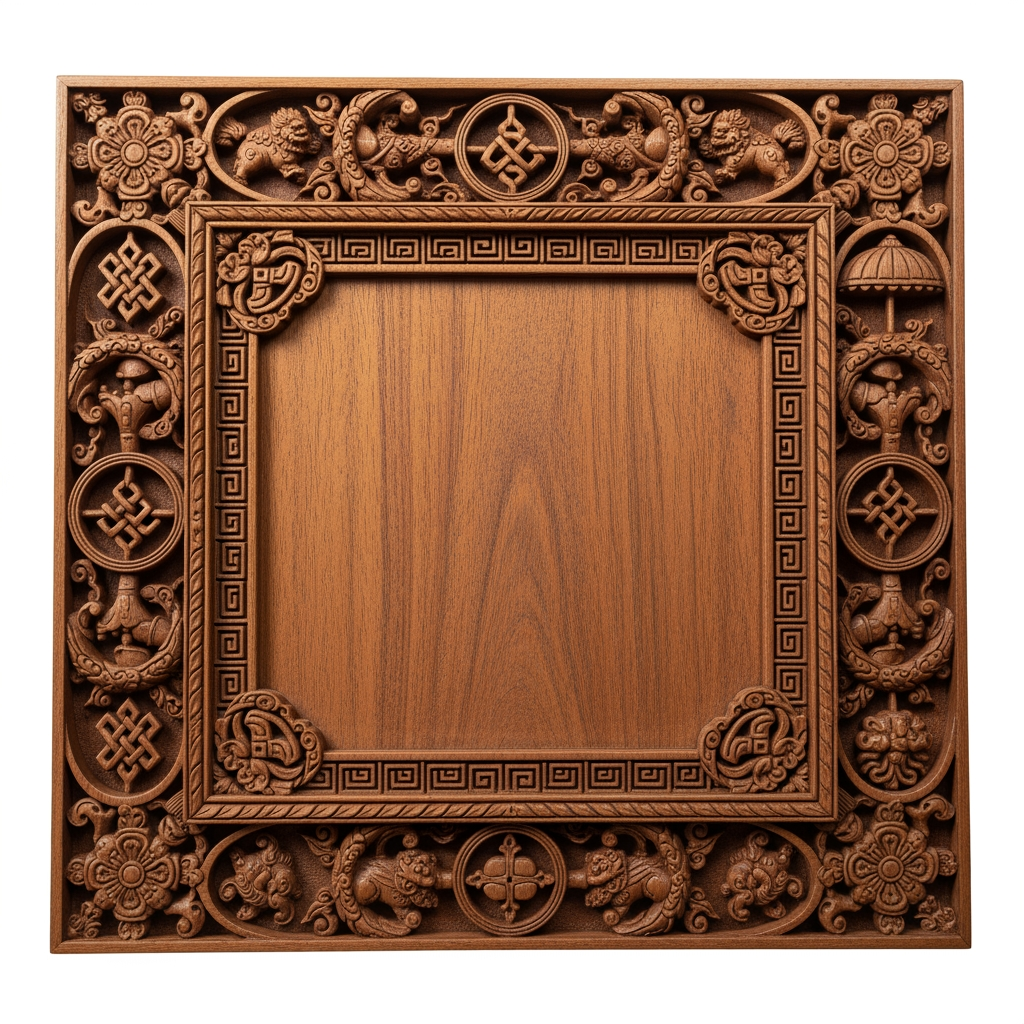 AI Design for please give me a border kora square size design kora board