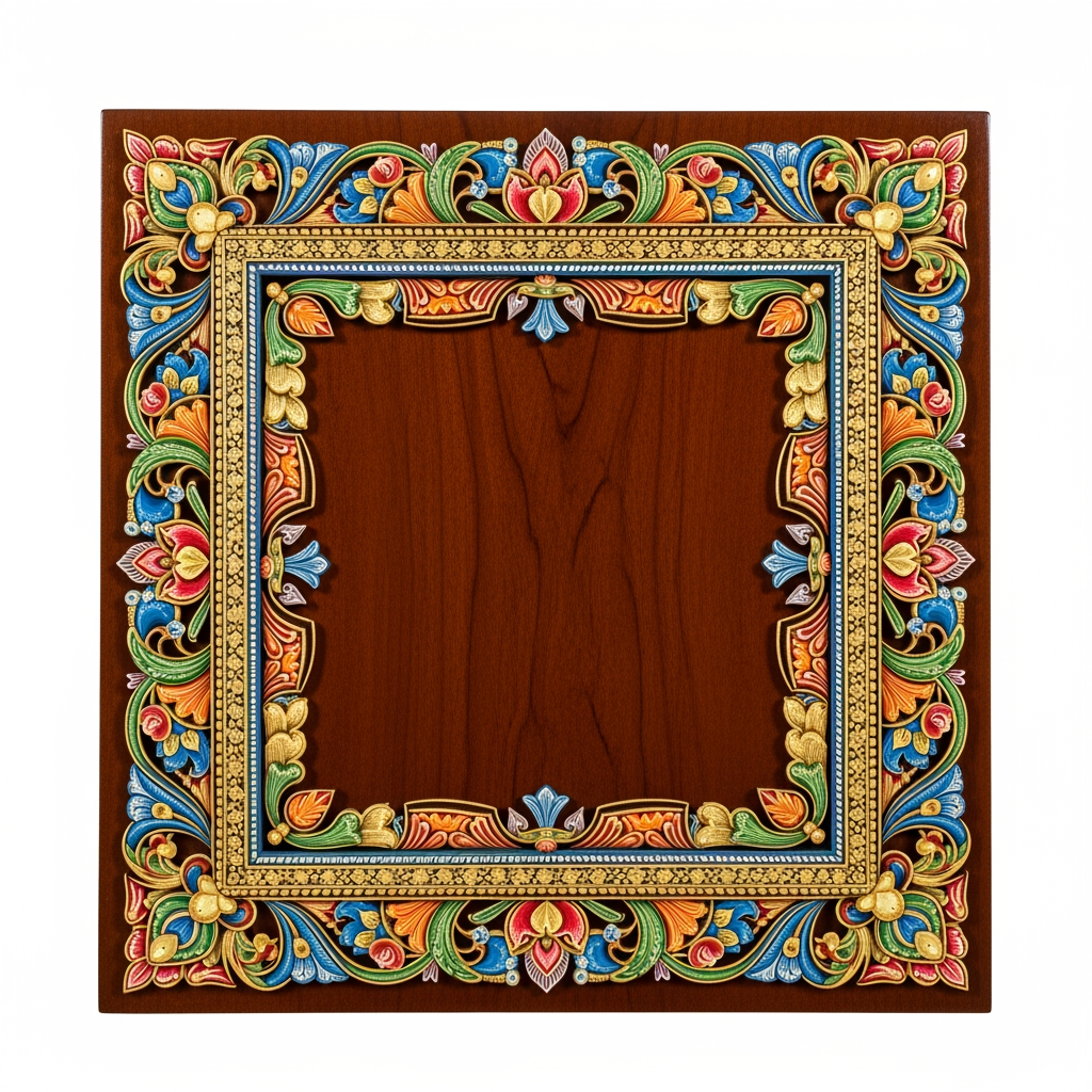 AI Design for please give me a border kora square size design kora board