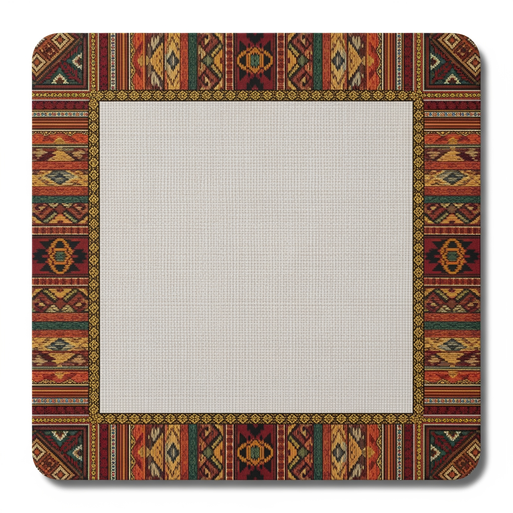 AI Design for please give me a border kora square size design kora board