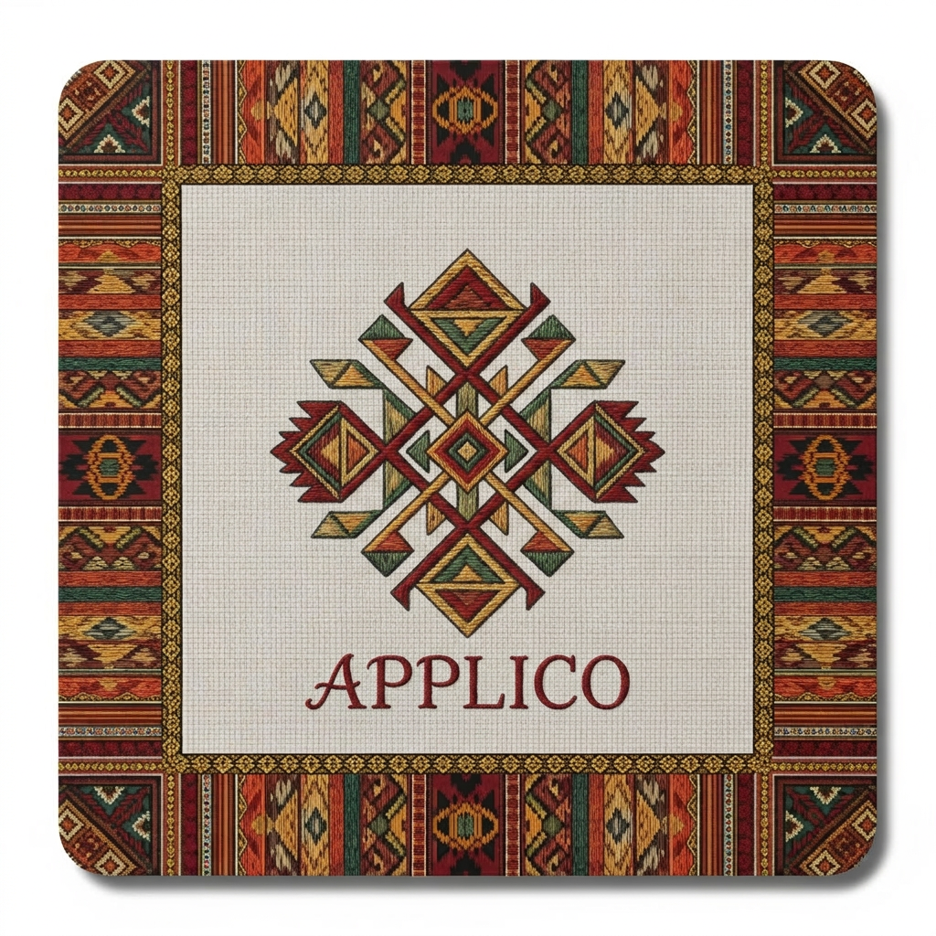 AI Design for please give me a border kora square size design kora for app