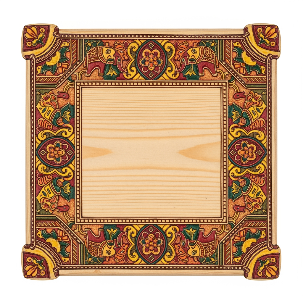 AI Design for please give me a border kora square size design kora board