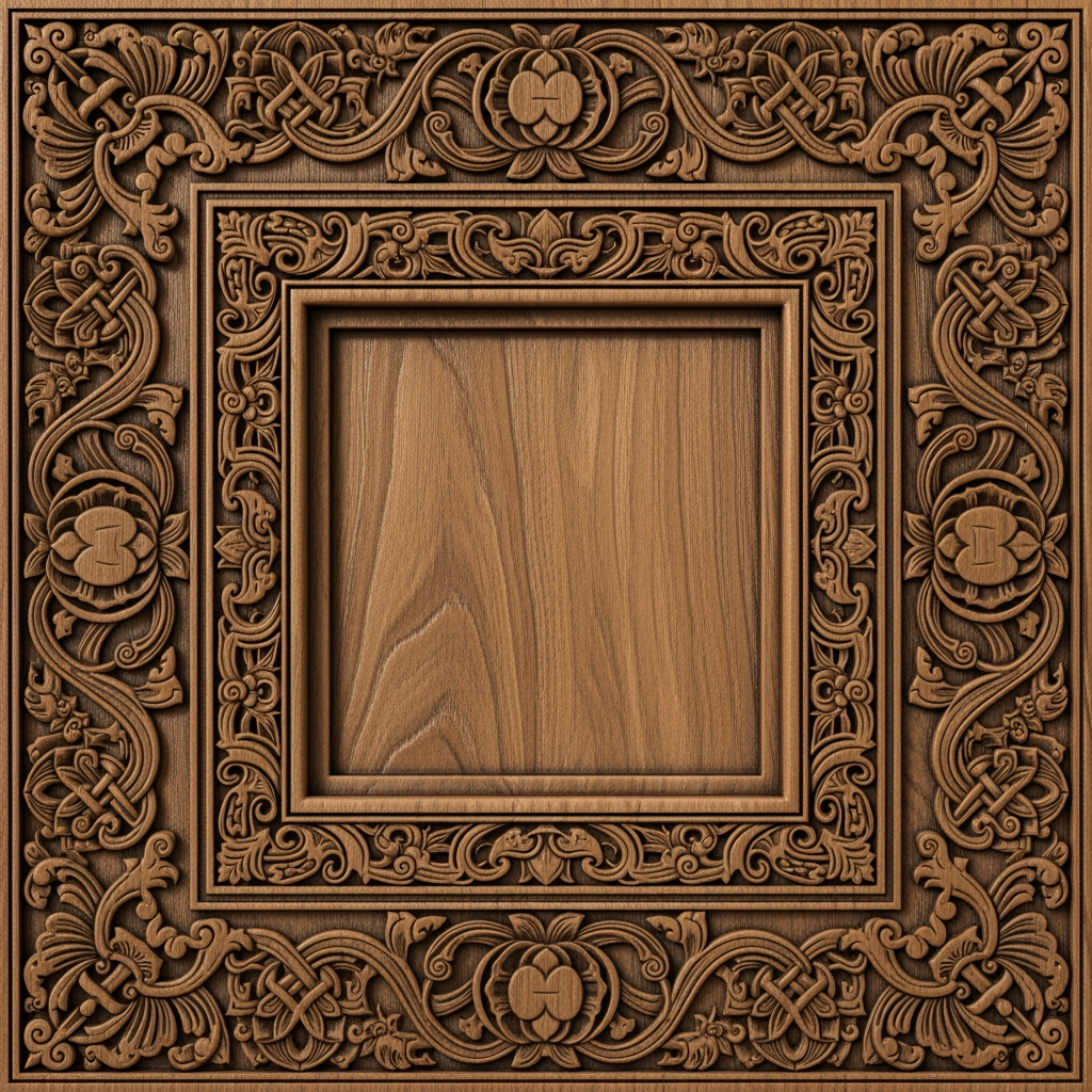 AI Design for please give me a border kora square size design kora board