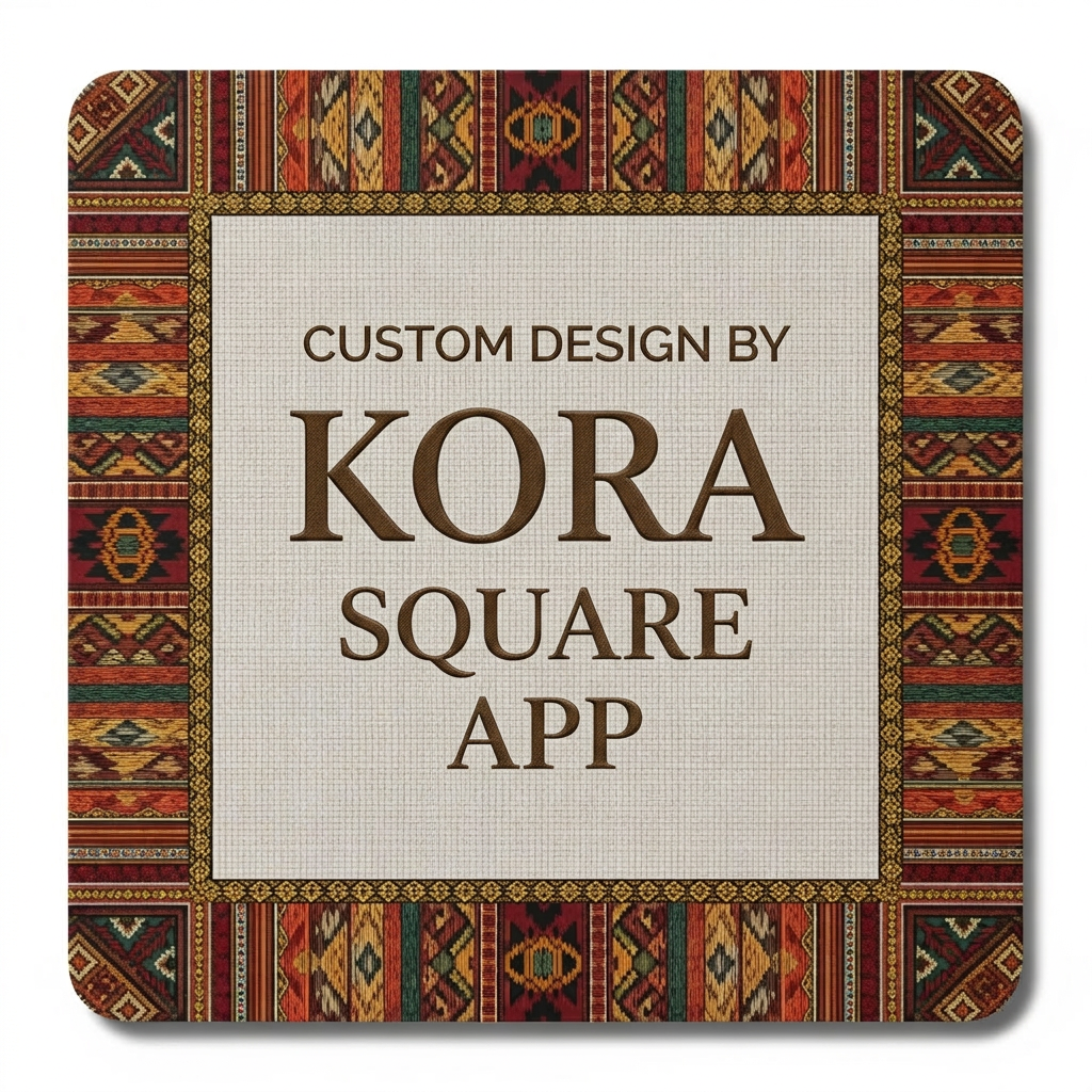 AI Design for please give me a border kora square size design kora for app