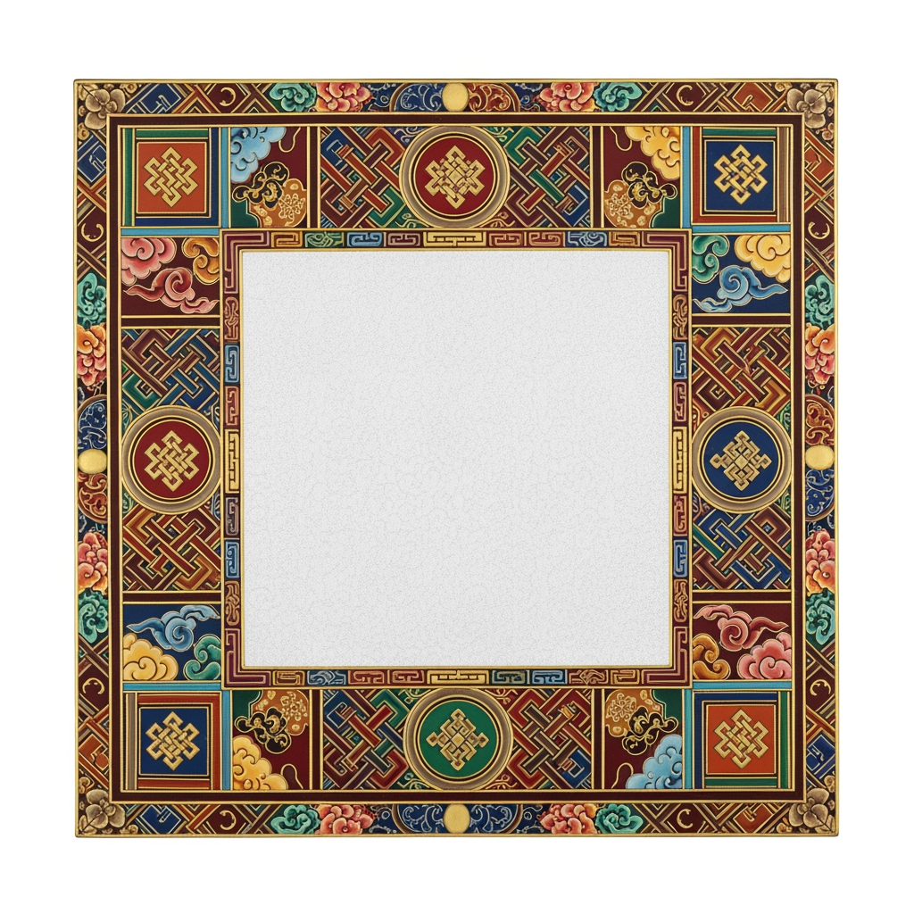 AI Design for please give me a border kora square size design kora board