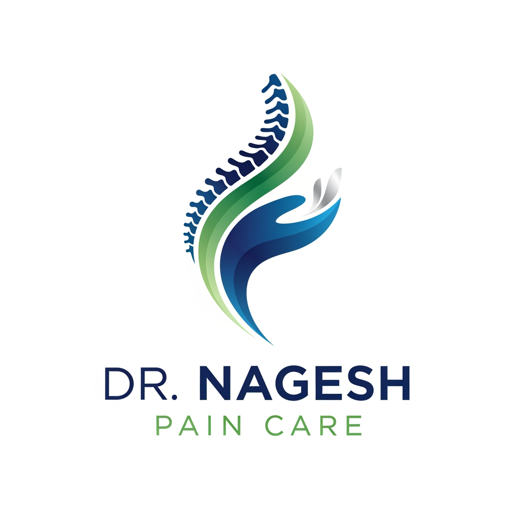 AI Design for create logo for pain physician at bottom dr nagesh pain care