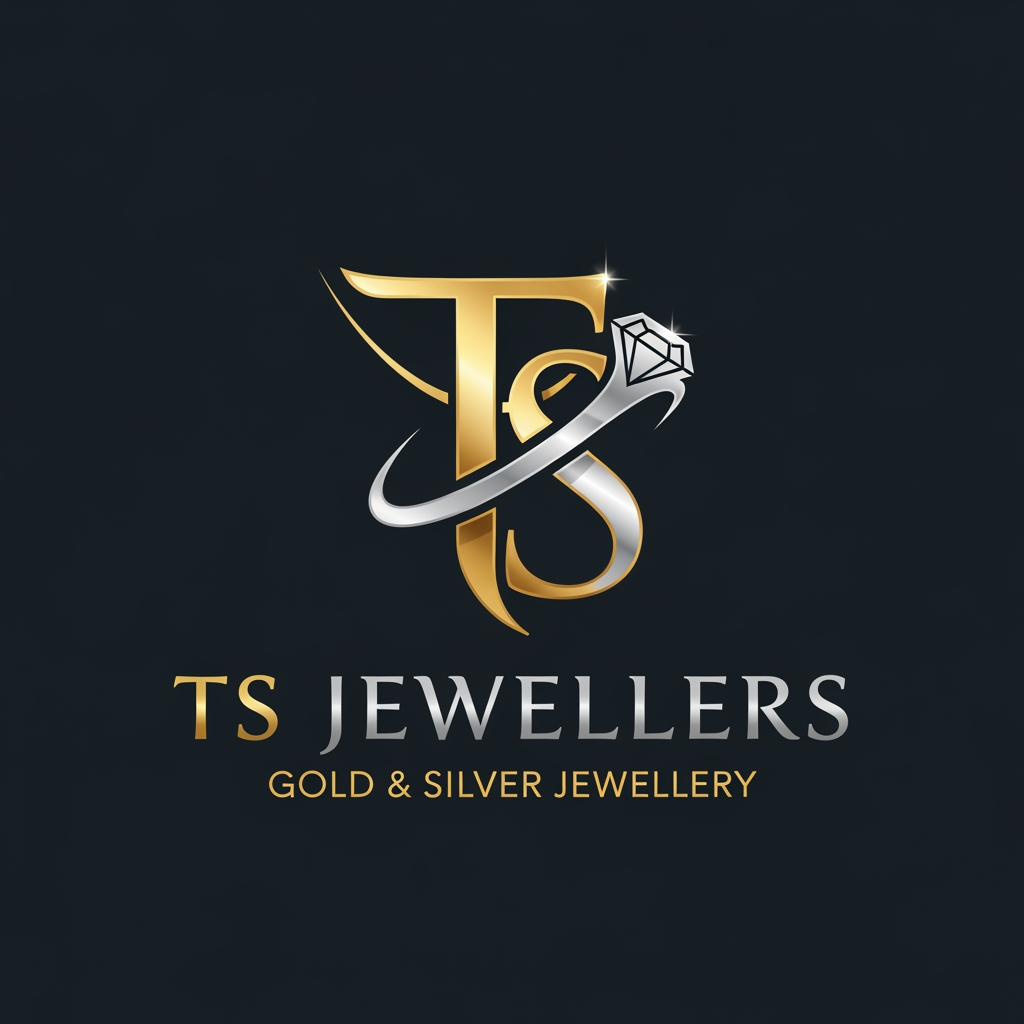 AI Design for make a logo for my bussines my logo name is ts jawellers for gold and silver jawellry