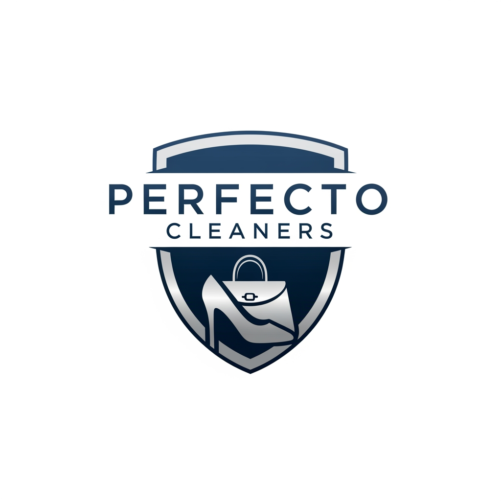 AI Design for Generate a logo for my brand name Perfecto Cleaners. It is a brand which provides restoration and cleaning services for shoes and bags