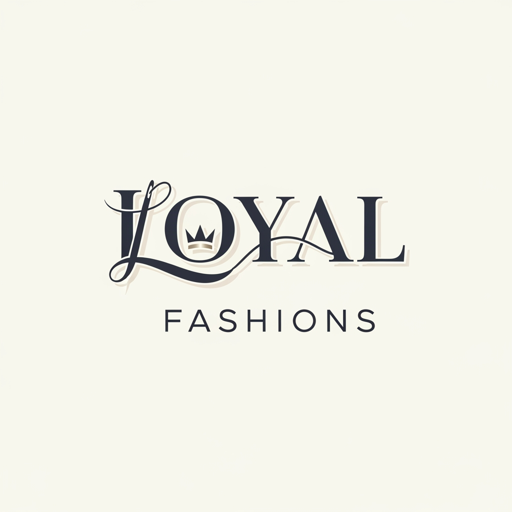 AI Design for Generate a aimage like logo for the word Loyal fashions for a clothing shop with elegant and unique style