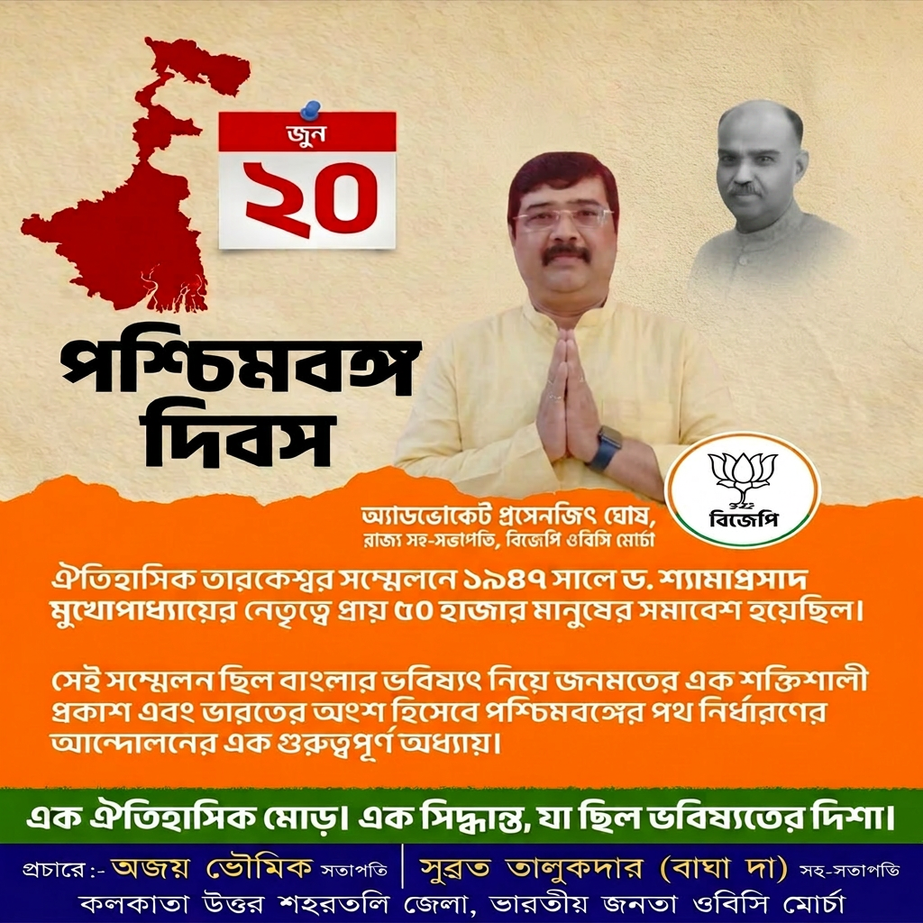 AI Design for The fixed image should be half of the shamaprasad mukharjee