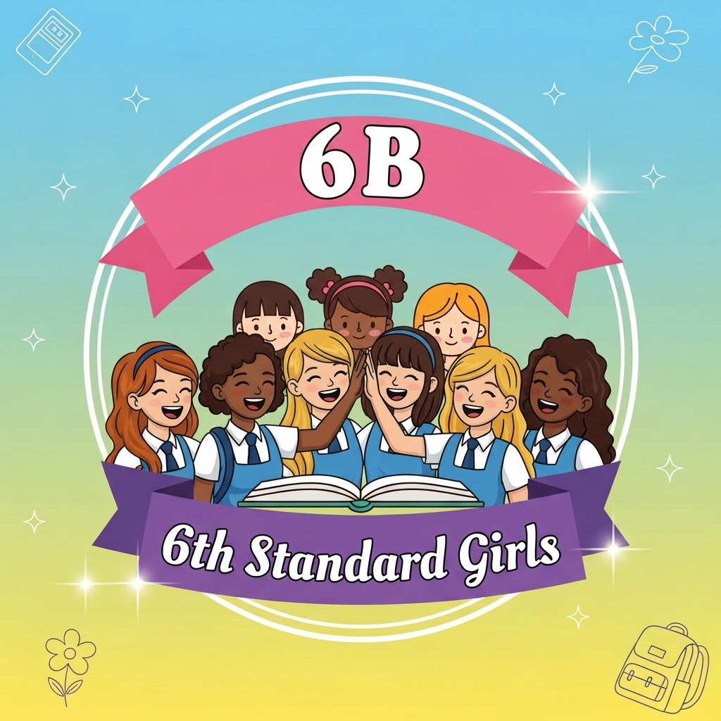 AI Design for WHATSAPP GROUP LOGO FOR 6TH STANDARD GIRLS SCHOOL