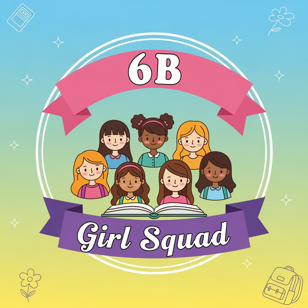 AI Design for WHATSAPP GROUP LOGO FOR 6TH STANDARD GIRLS SCHOOL