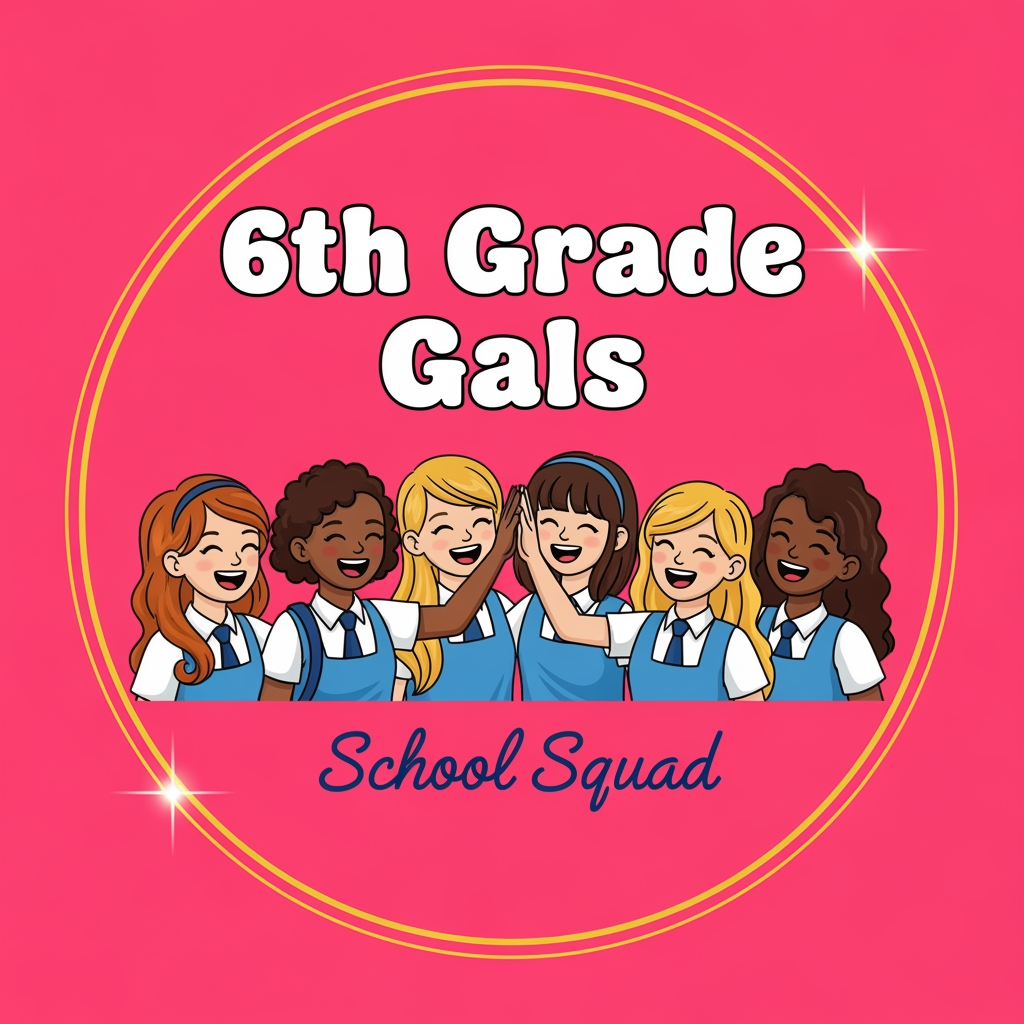 AI Design for WHATSAPP GROUP LOGO FOR 6TH STANDARD GIRLS SCHOOL