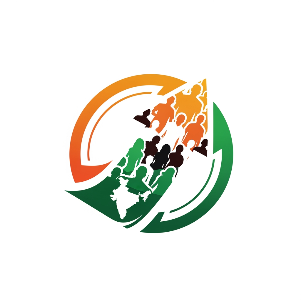 AI Design for I want to make a logo for a citizen-centric accountability dashboard or a platform where all the citizens will file complaints to the elected representatives that will reach the elected representatives by our team, and then they will cater to it in an organized and accountable way. Suggest based on that, and the logo should be just like that. Without the word zimmidari, the user can recognize it just by this logo. The logo should not specifically have the word zimmidari in it or the letter Z. It should be an out-of-the-box thing. It should be a revolution thing, and it is for India. This platform is in India, so make it for that.