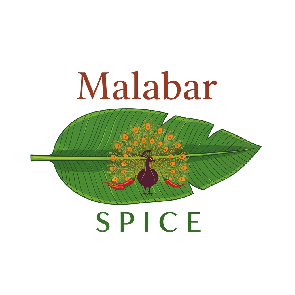AI Design for logo for malabar spice which is a restaurant