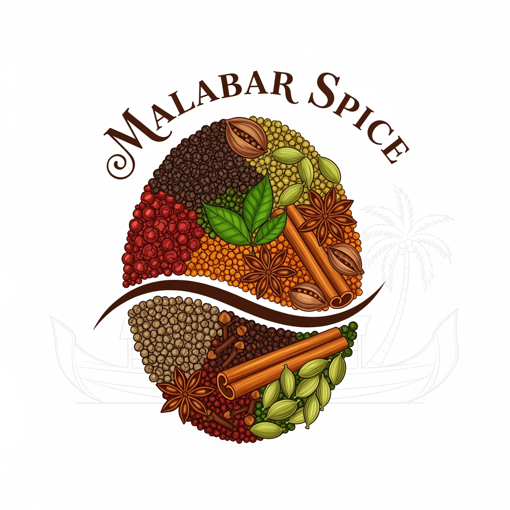 AI Design for logo for malabar spice