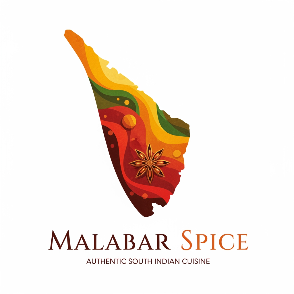 AI Design for logo for malabar spice which is a restaurant