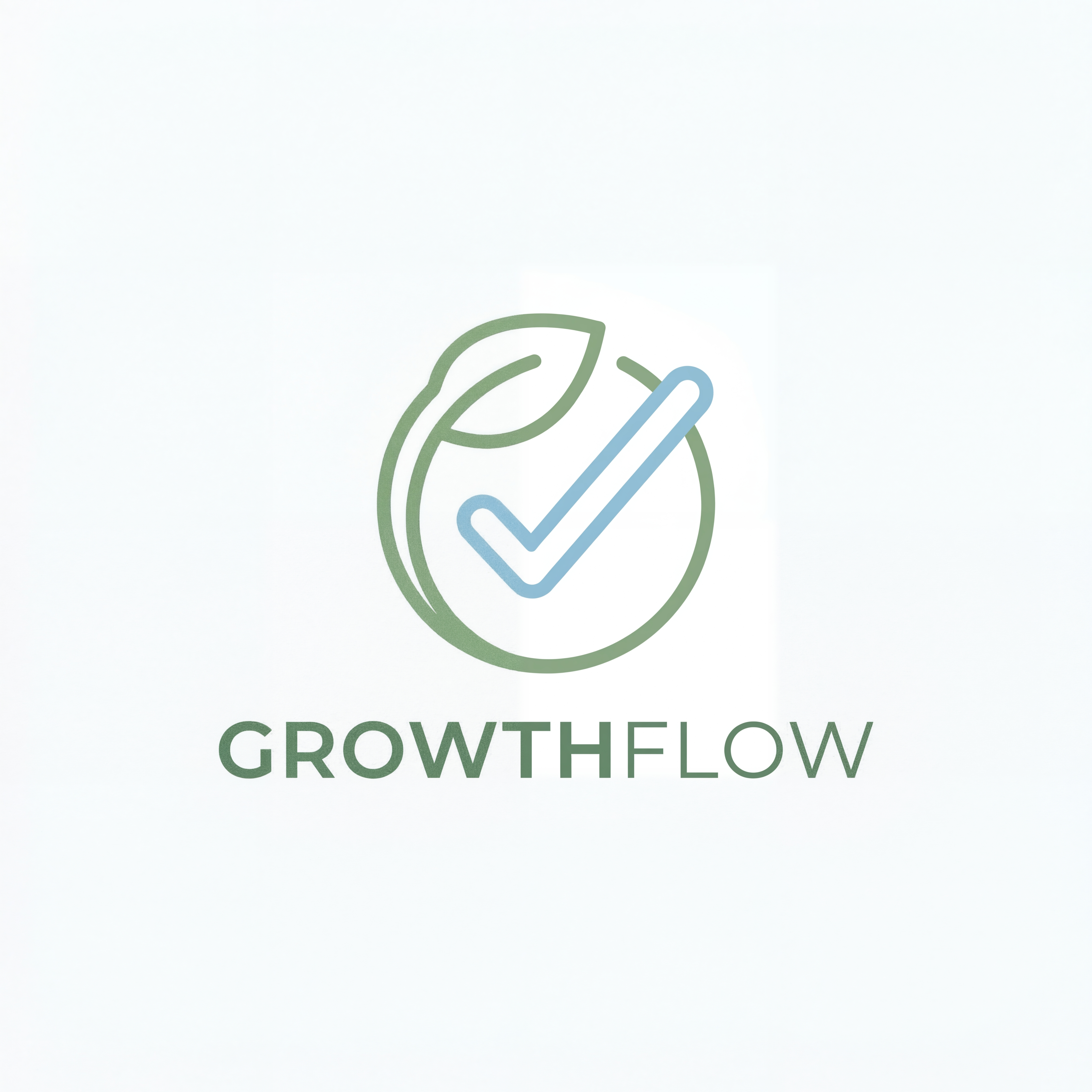AI Design for make a logo for a personal growth application with a very simple theme. all in one app task and personal growth