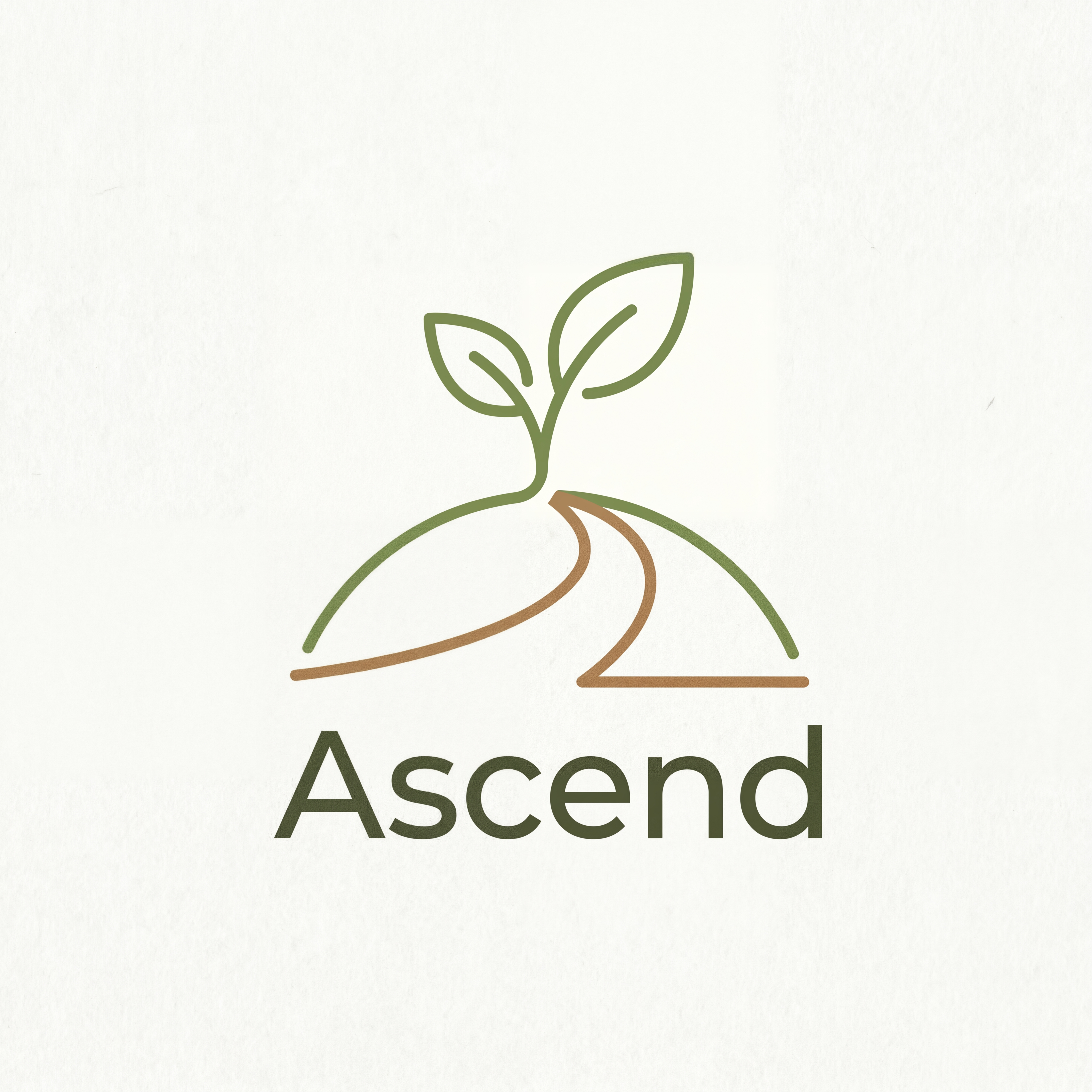 AI Design for make a logo for a personal growth application with a very simple theme.